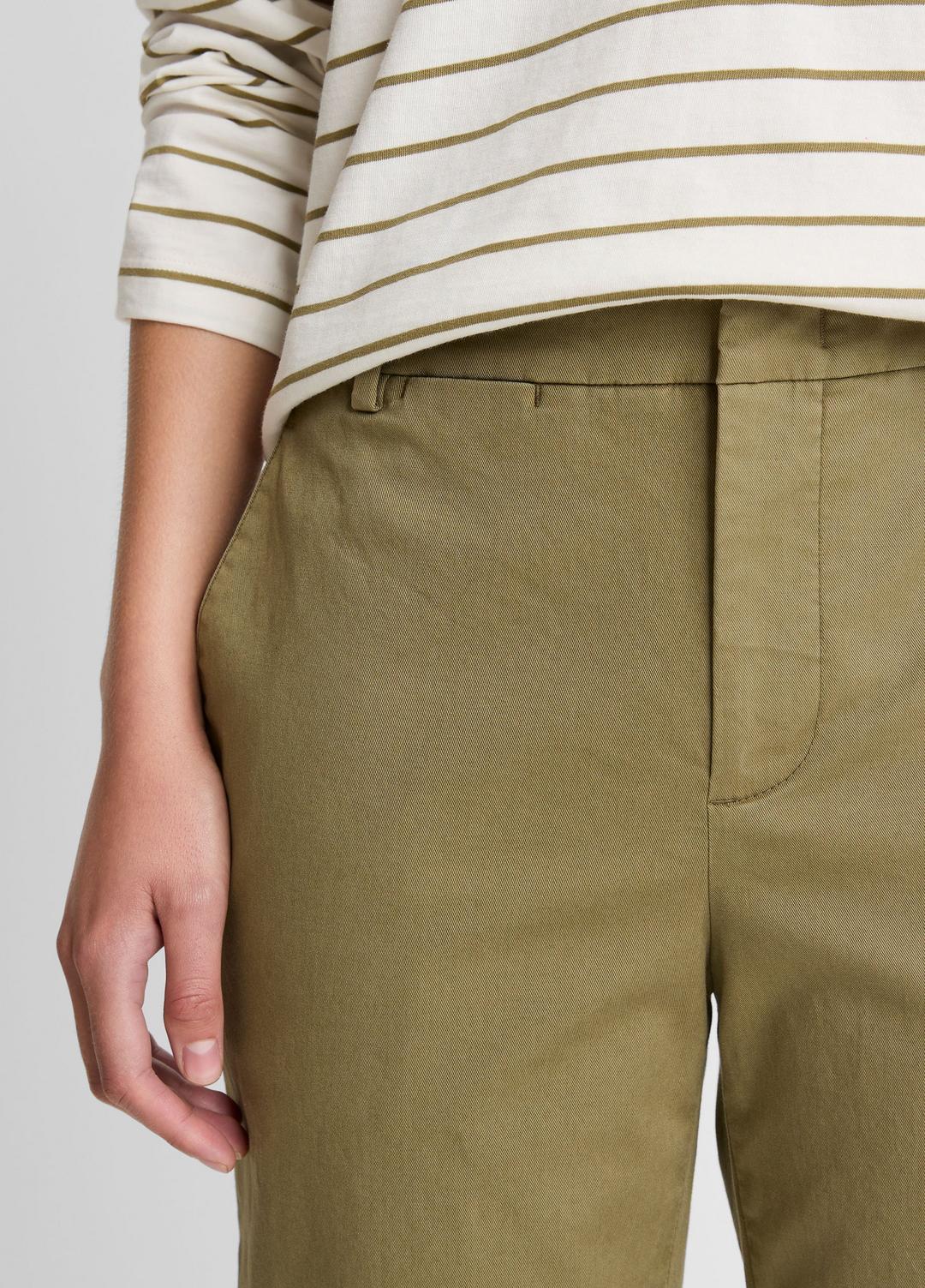 VINCE Avery Mid-Rise Italian Stretch-Cotton Chino Pant in Trousers