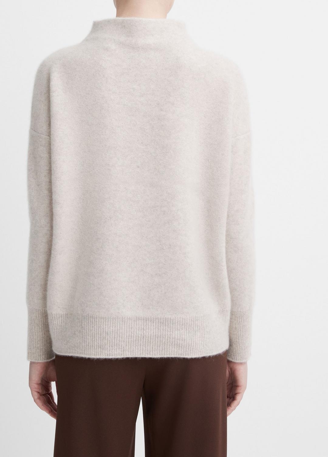 VINCE Plush Cashmere Funnel-Neck Sweater in Turtleneck