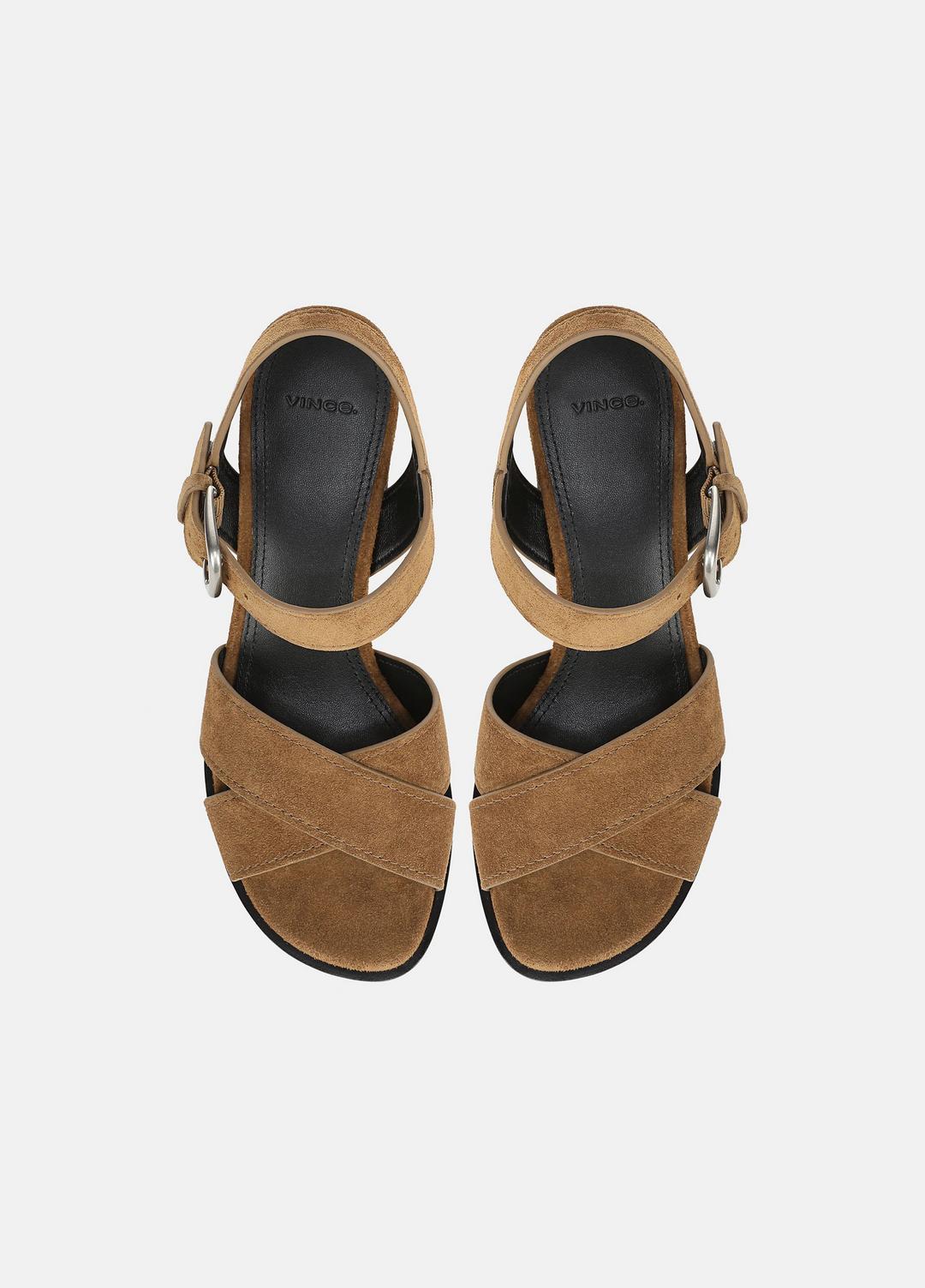 VINCE Salma Suede Heeled Sandal in Heels