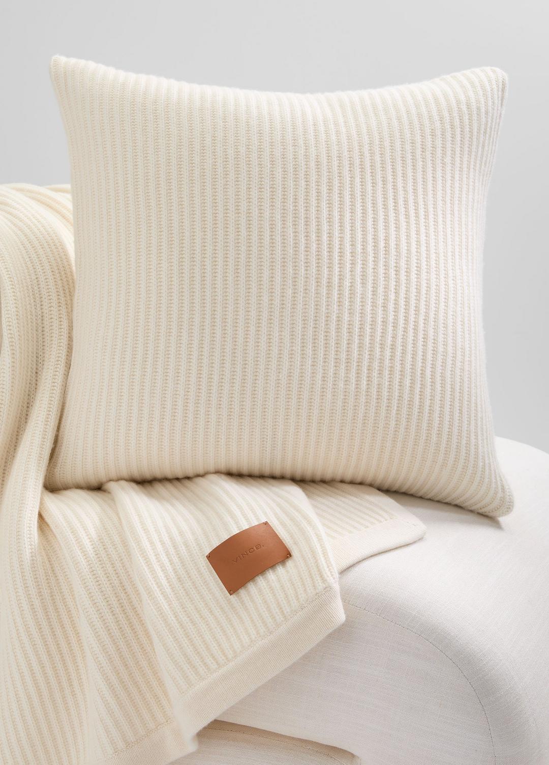 VINCE Wool and Cashmere Cardigan-Stitch Pillow in Pillows & Blankets