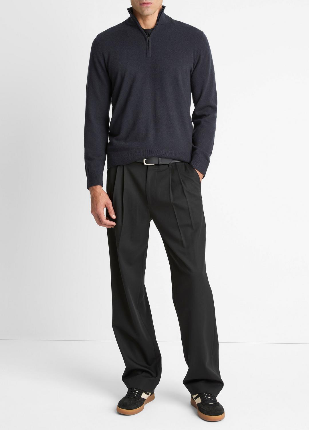 VINCE Cashmere Quarter-Zip Sweater in Quarter Zip
