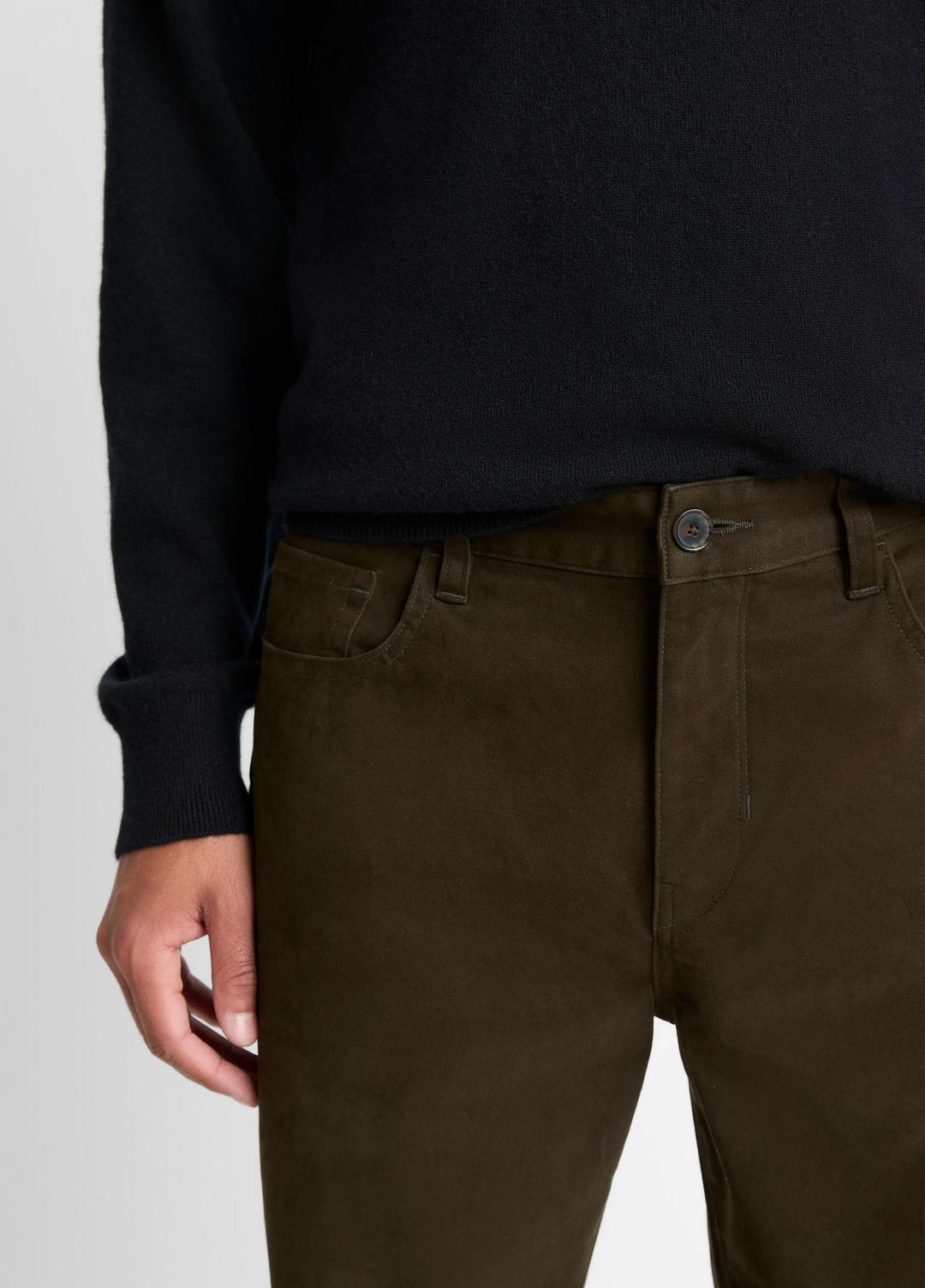 VINCE Dylan Slim 5-Pocket Peached Stretch-Cotton Pant in Trousers