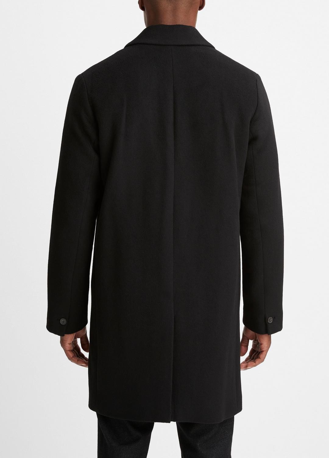 VINCE Classic Italian Wool-Blend Coat in Jackets & Outerwear