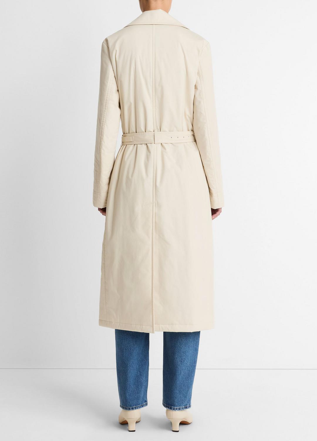 VINCE Padded Cotton Long Coat in Coats