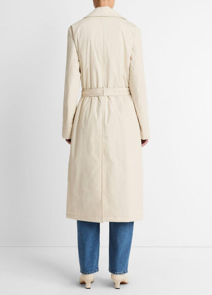 VINCE Padded Cotton Long Coat in Coats