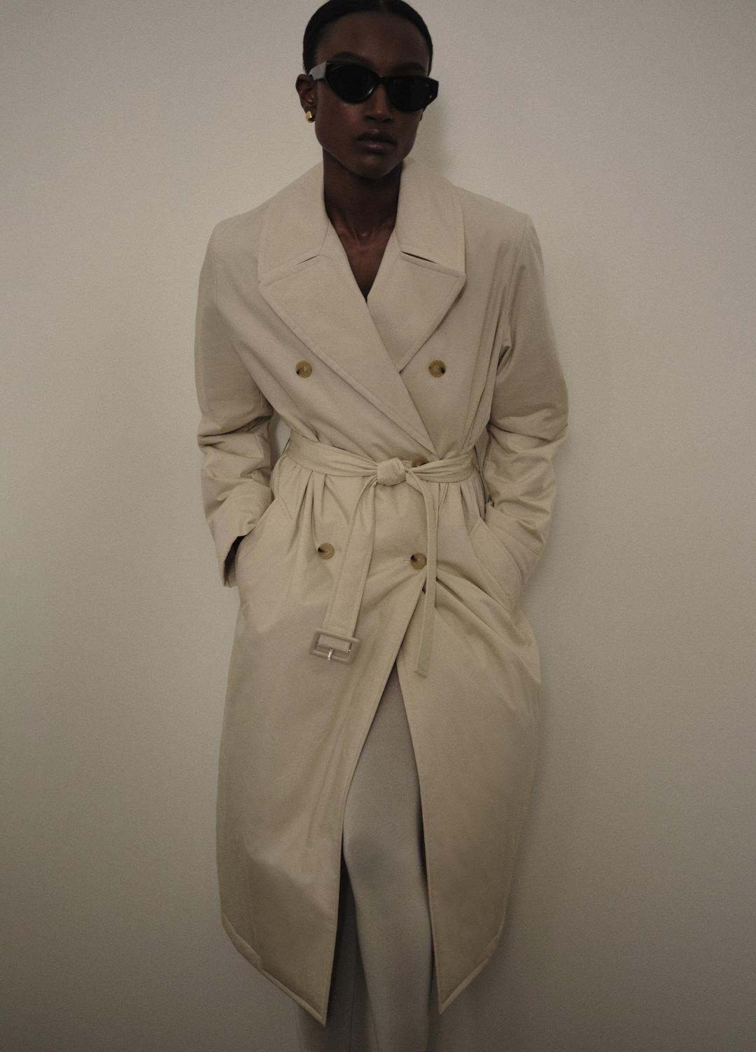 VINCE Padded Cotton Long Coat in Coats