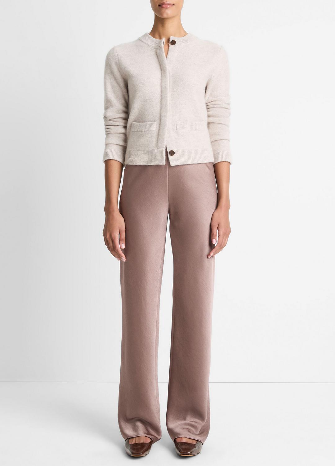 VINCE Plush Cashmere Shrunken Cardigan in Cardigans