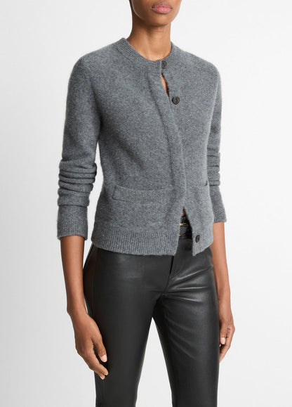VINCE Plush Cashmere Shrunken Cardigan in Cardigans