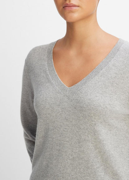 VINCE Cashmere Weekend V-Neck Sweater in V-Neck