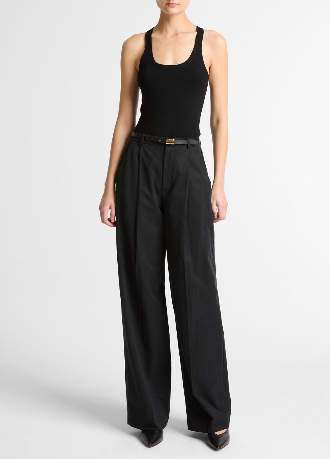VINCE Milano-Stitch Scoop-Neck Sweater Tank in Tank Tops