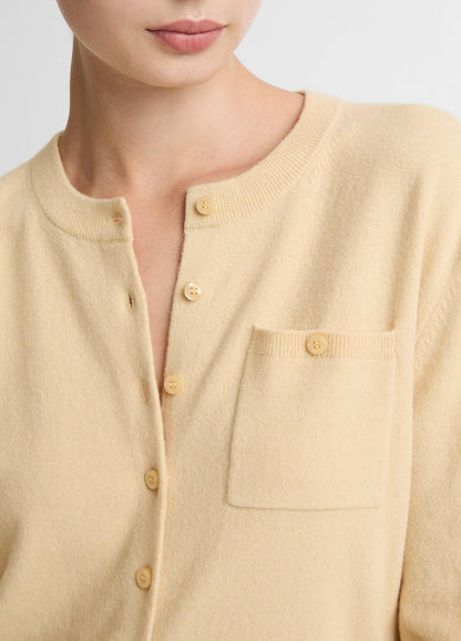VINCE Wool & Cashmere-Blend Pocket Cardigan in Cardigans