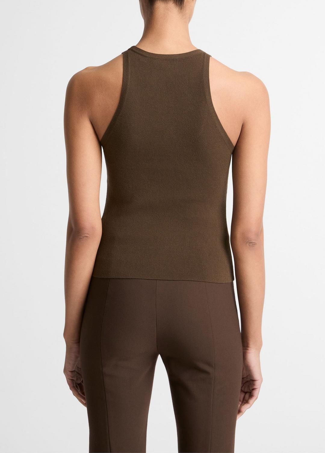VINCE Milano-Stitch Scoop-Neck Sweater Tank in Tank Tops