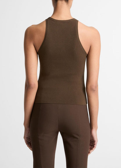 VINCE Milano-Stitch Scoop-Neck Sweater Tank in Tank Tops