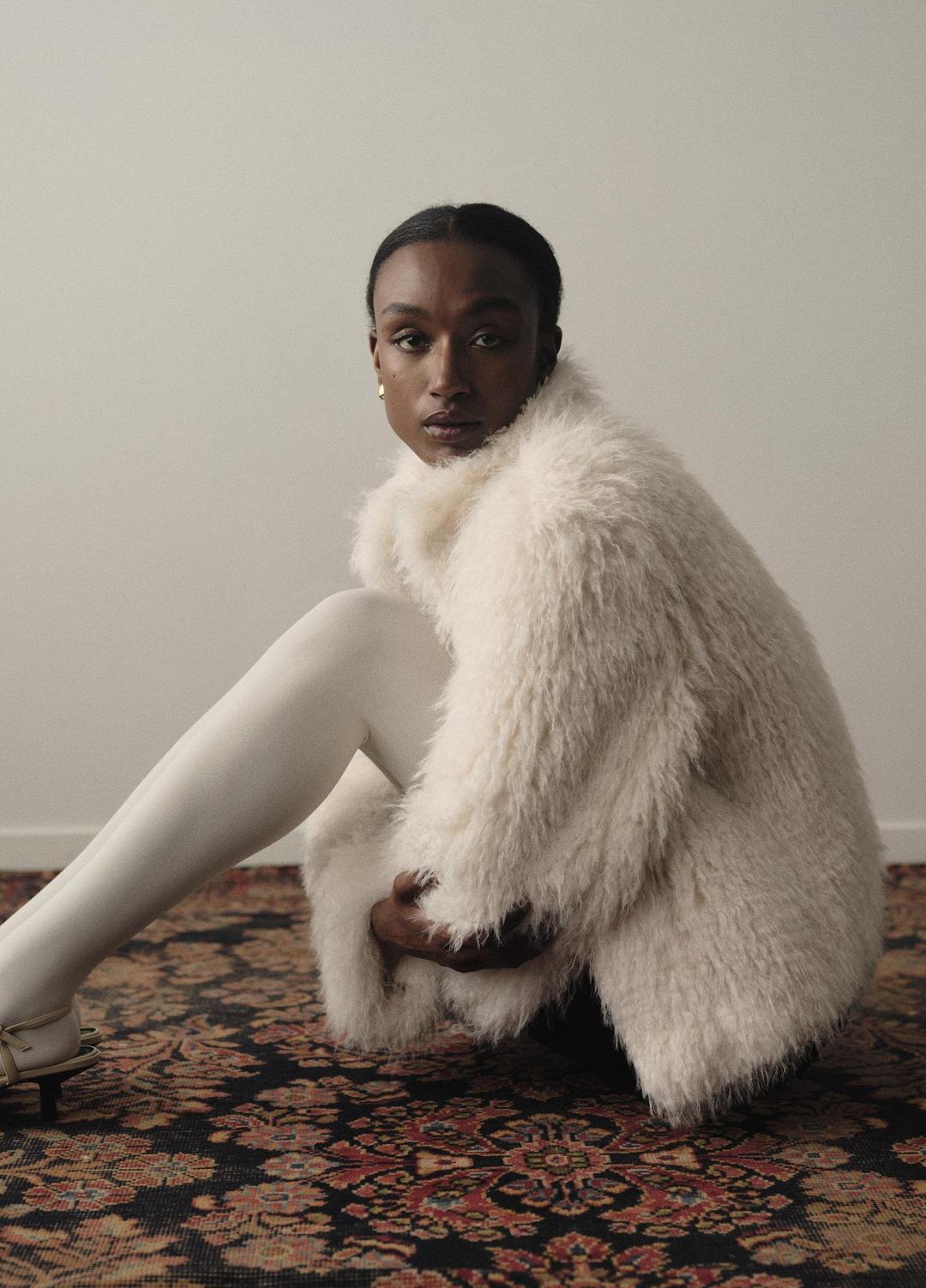 VINCE Shaggy Faux-Fur Jacket in Jackets