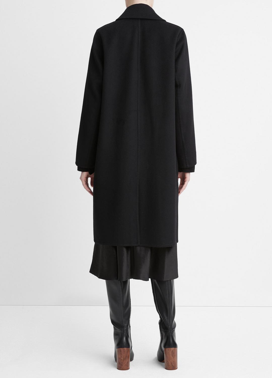 VINCE Classic Wool-Blend Straight Coat in Coats