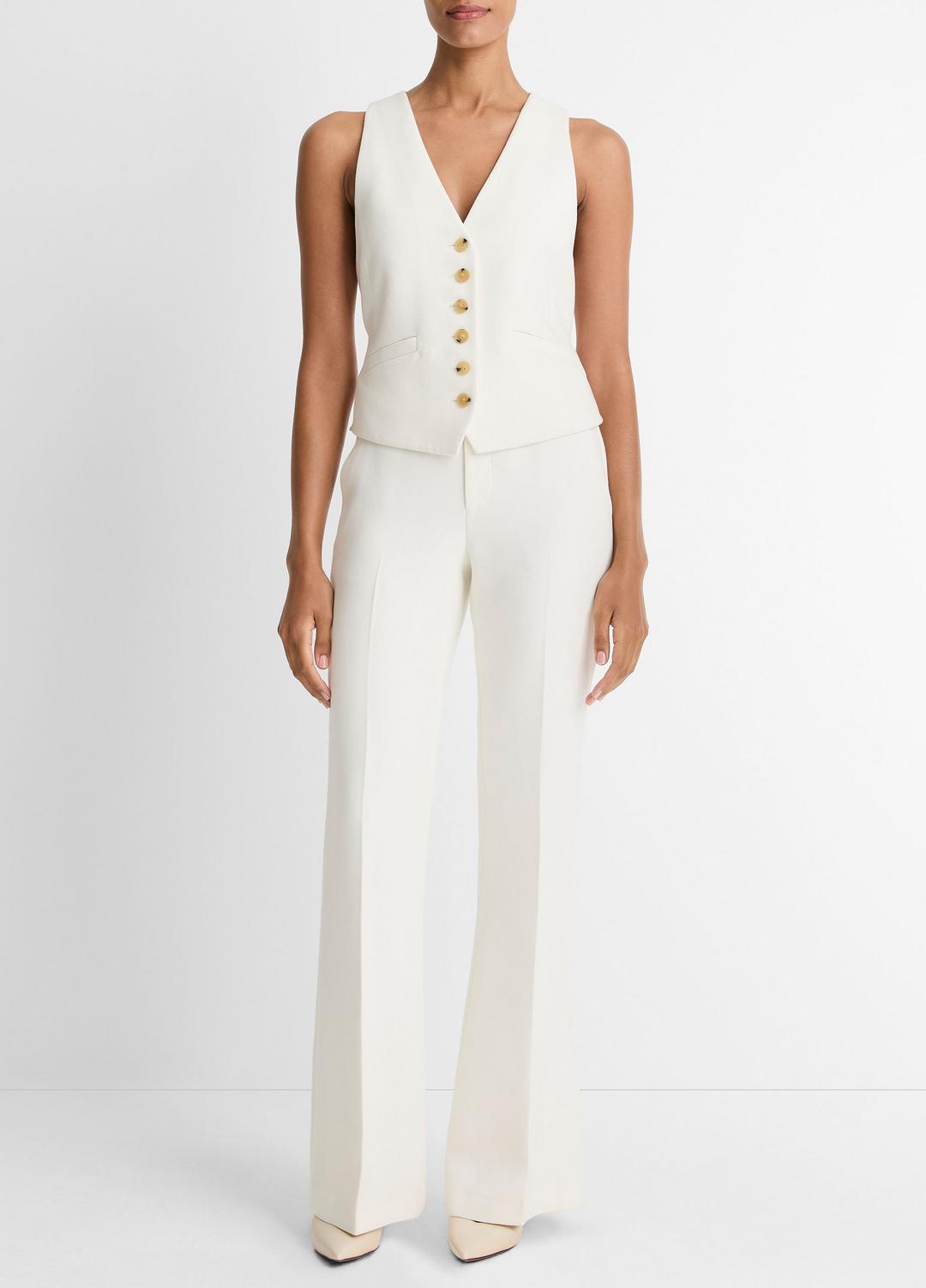 VINCE Sculptural Fitted Vest in Vests
