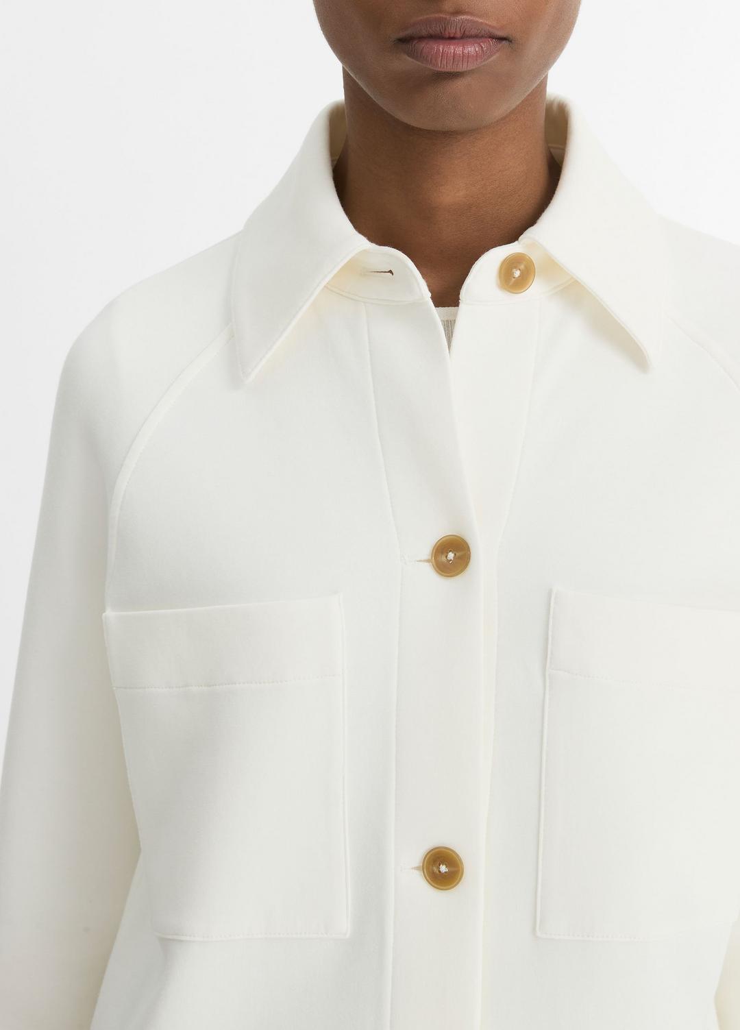 VINCE Cotton-Blend Shirt Jacket in Jackets