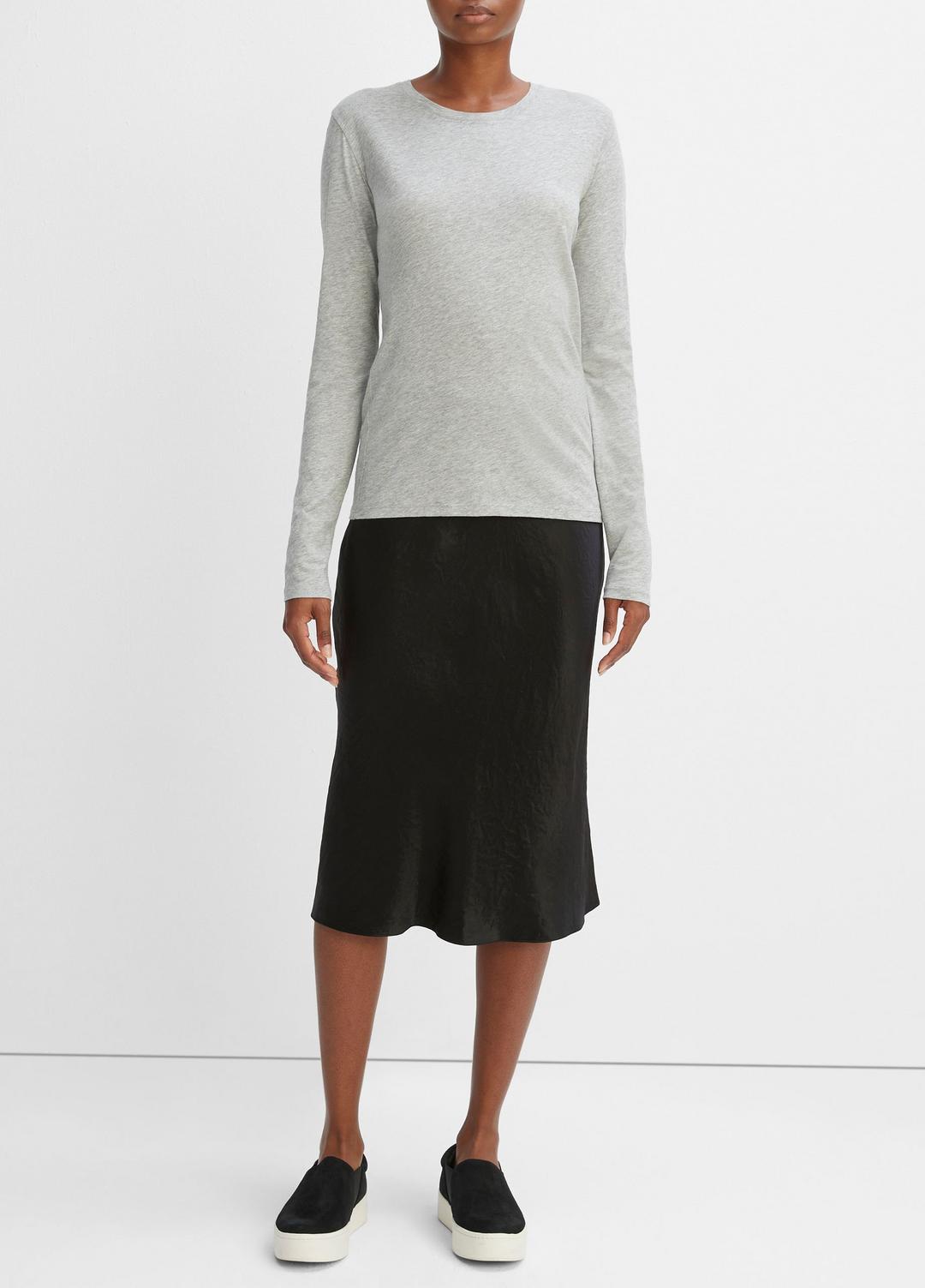 VINCE Essential Long Sleeve Crew Neck T-Shirt in Long Sleeve