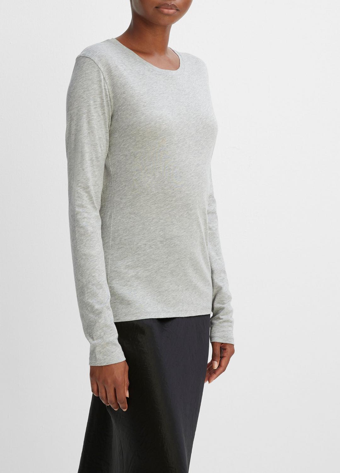 VINCE Essential Long Sleeve Crew Neck T-Shirt in Long Sleeve