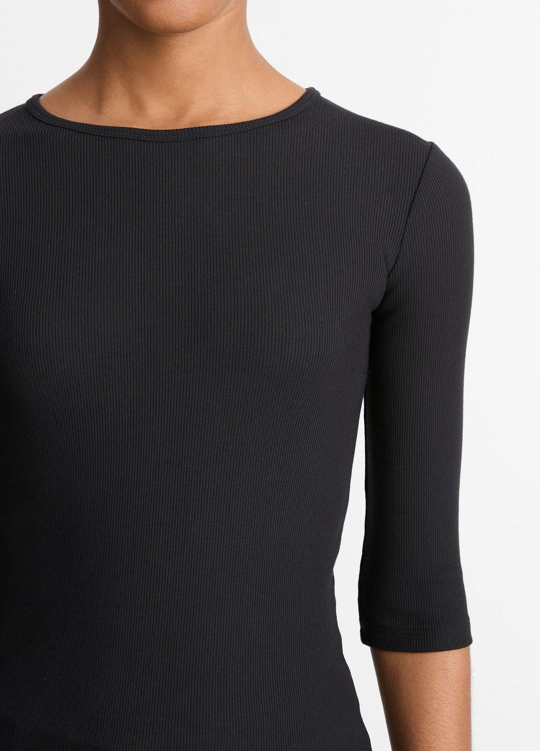 VINCE Elbow-Sleeve Crew Neck T-Shirt in Short Sleeve
