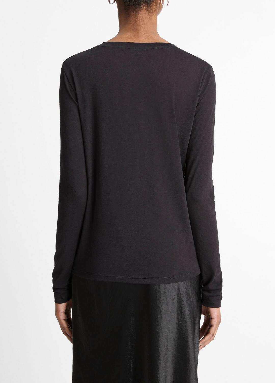 VINCE Essential Long Sleeve Crew Neck T-Shirt in Long Sleeve