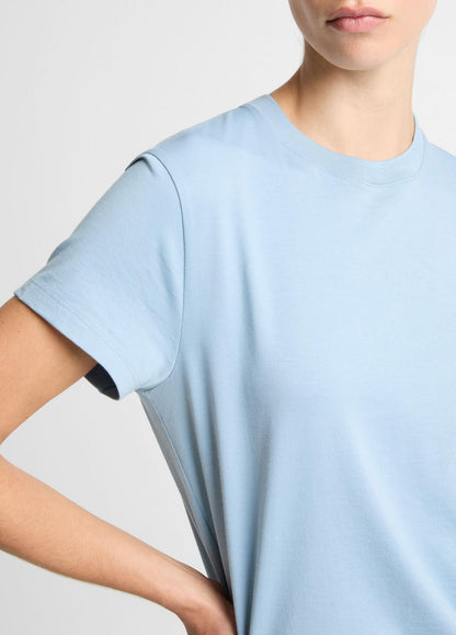 VINCE Pima Cotton Crew Neck T-Shirt in Short Sleeve