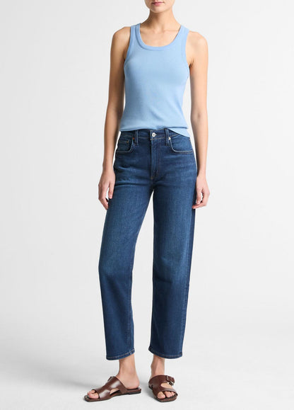 VINCE Ribbed Scoop-Neck Tank in Tank Tops