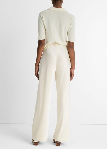 VINCE Colette High-Rise Fluid Satin Bias Pant in Pants