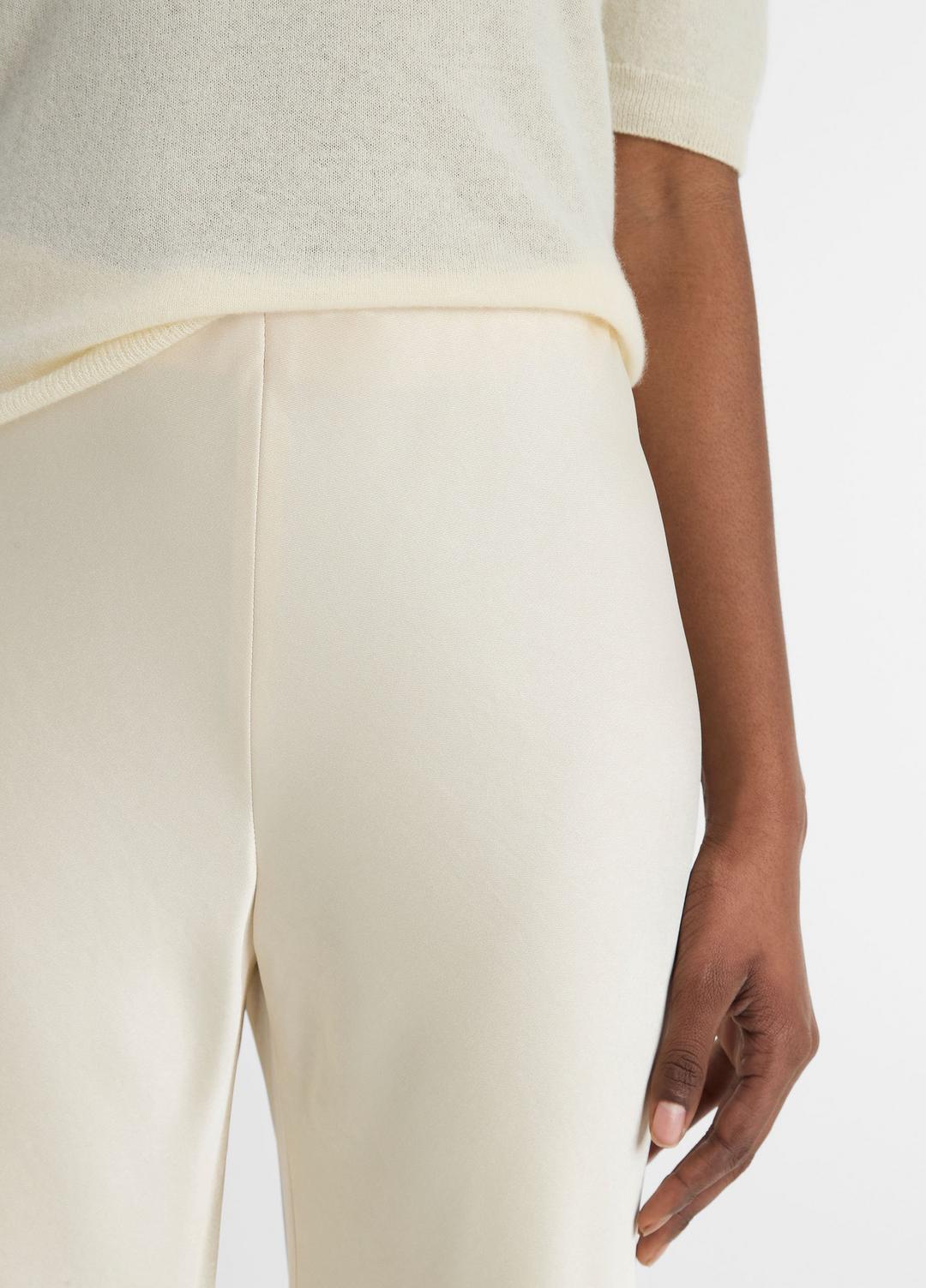VINCE Colette High-Rise Fluid Satin Bias Pant in Pants