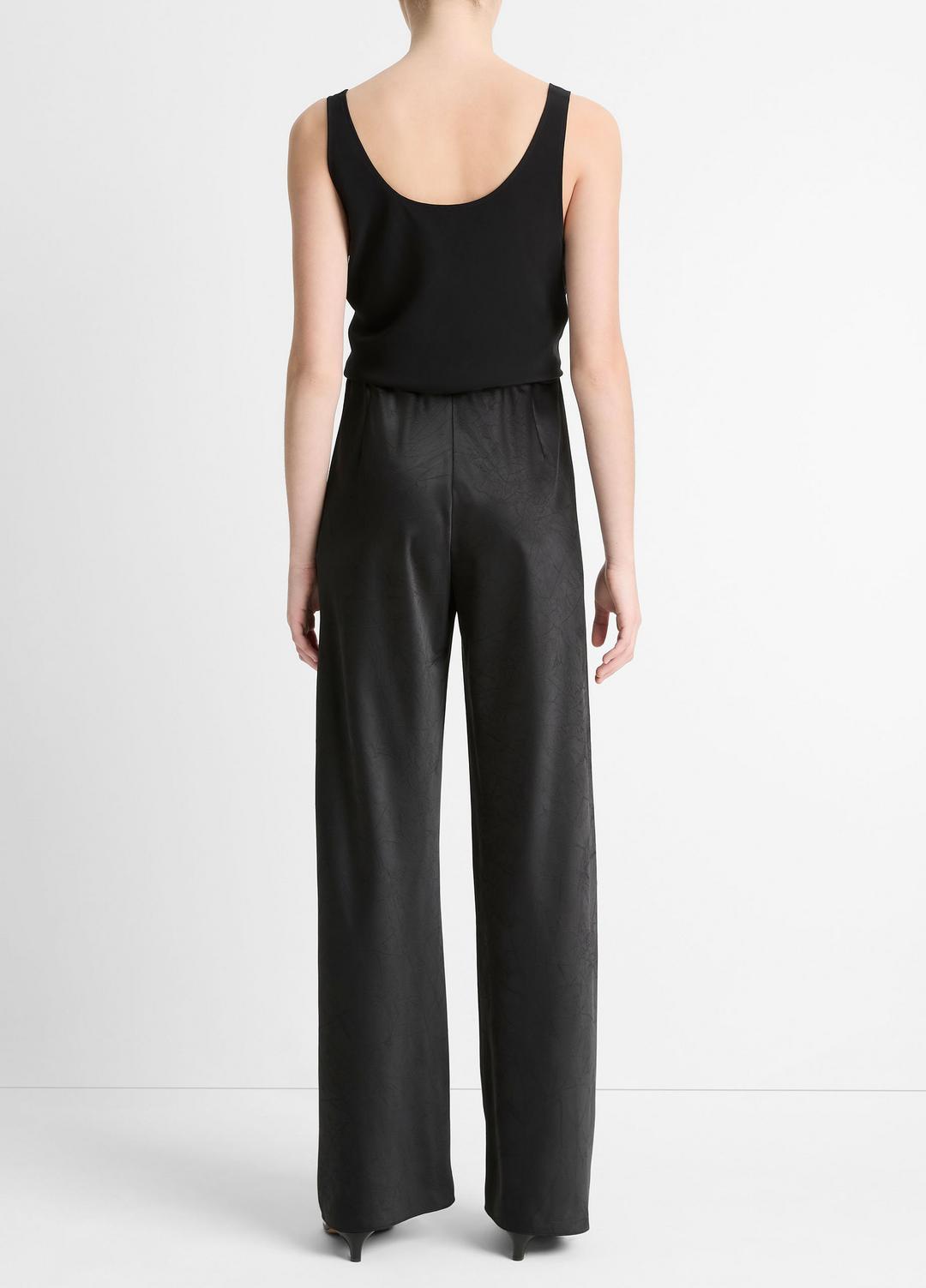 VINCE Colette High-Rise Fluid Satin Bias Pant in Trousers