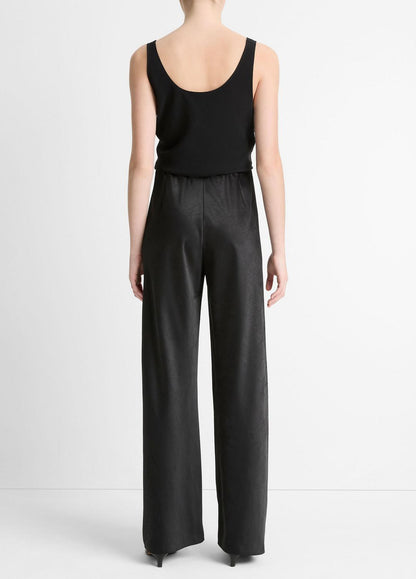VINCE Colette High-Rise Fluid Satin Bias Pant in Trousers