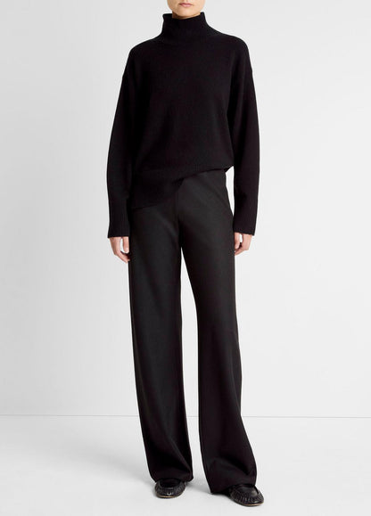 VINCE Italian Wool-Blend High-Waist Bias Pant in Trousers