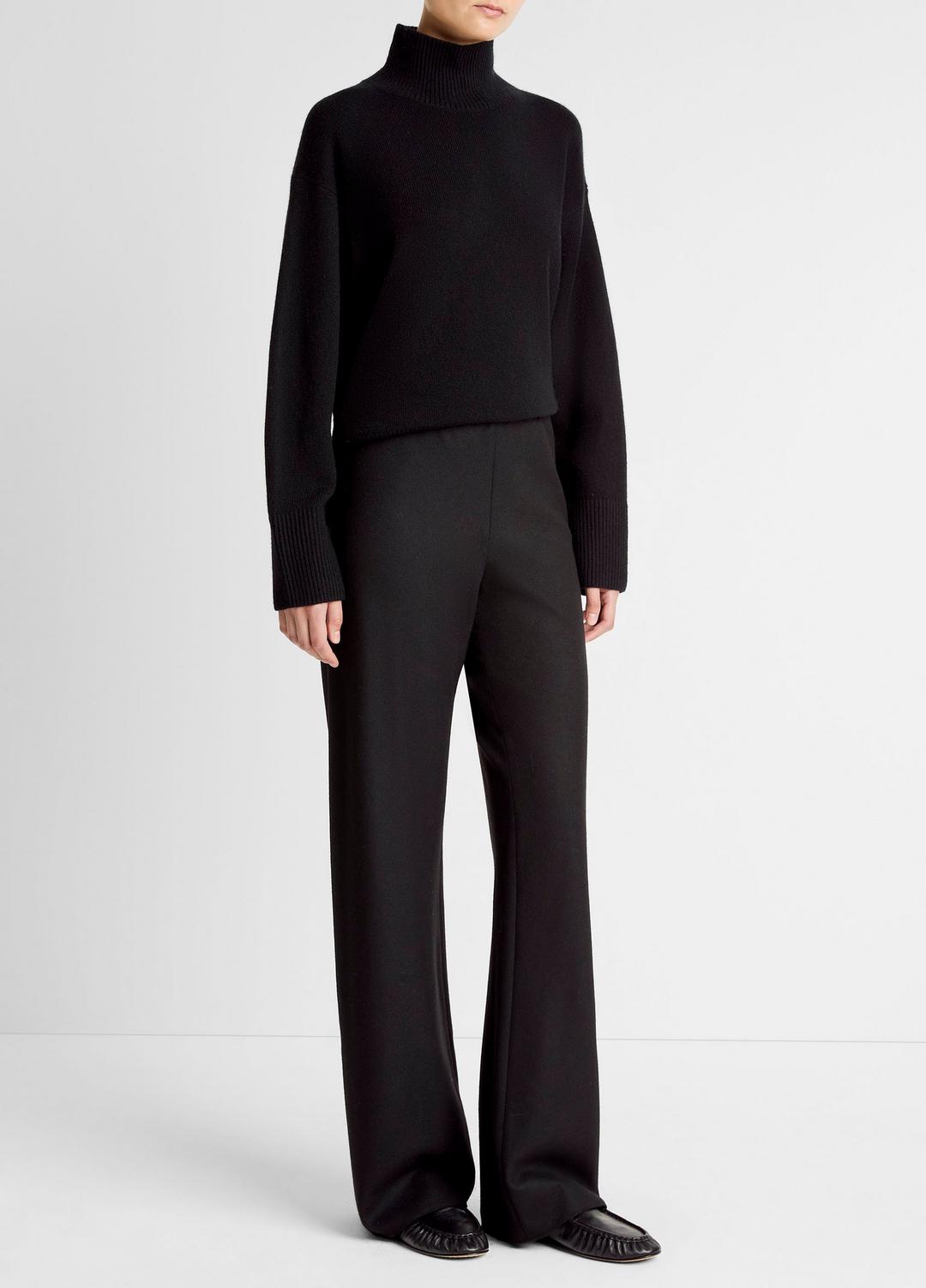 VINCE Italian Wool-Blend High-Waist Bias Pant in Trousers