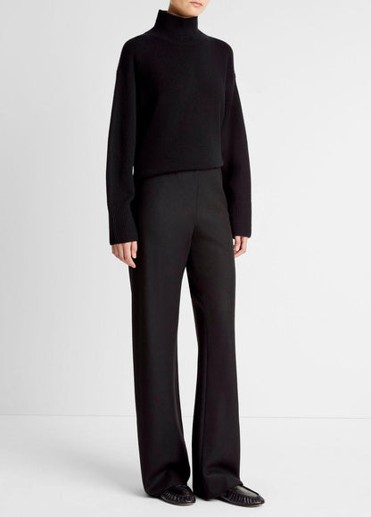VINCE Italian Wool-Blend High-Waist Bias Pant in Trousers