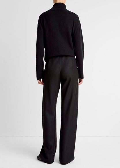 VINCE Italian Wool-Blend High-Waist Bias Pant in Trousers