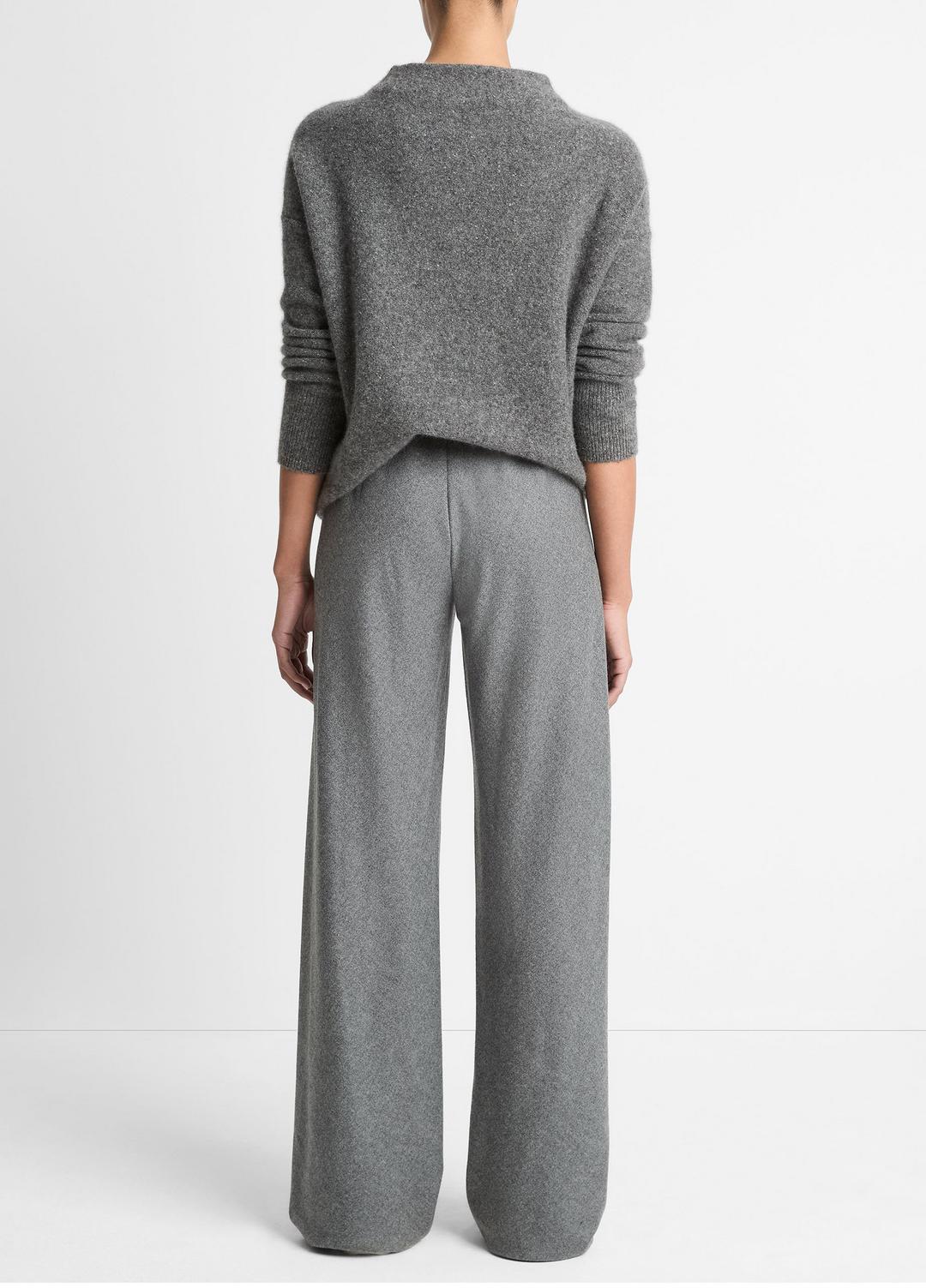VINCE Italian Wool-Blend High-Waist Bias Pant in Trousers