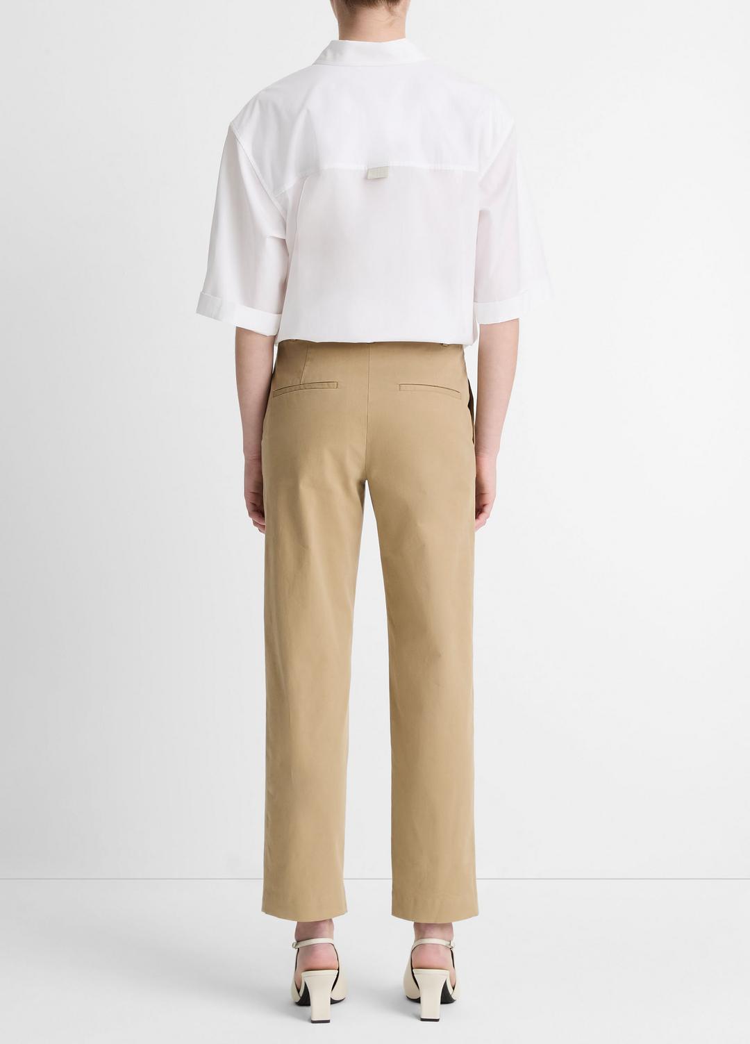 VINCE Avery Mid-Rise Italian Stretch-Cotton Chino Pant in Trousers