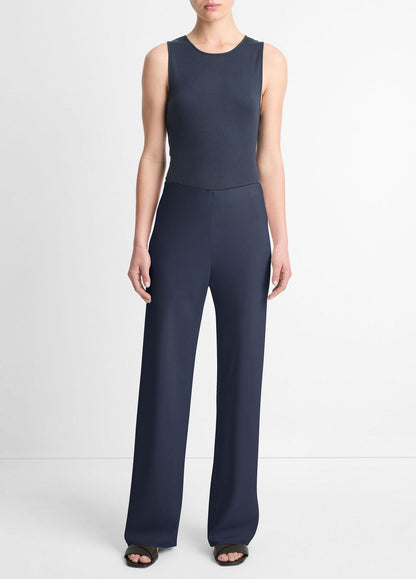 VINCE Colette High-Rise Crepe Bias Pant in Trousers