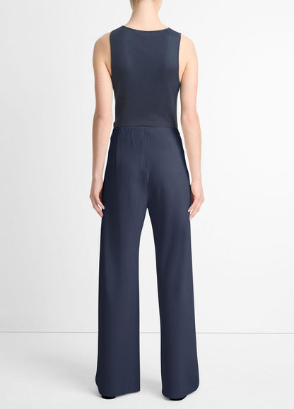 VINCE Colette High-Rise Crepe Bias Pant in Trousers