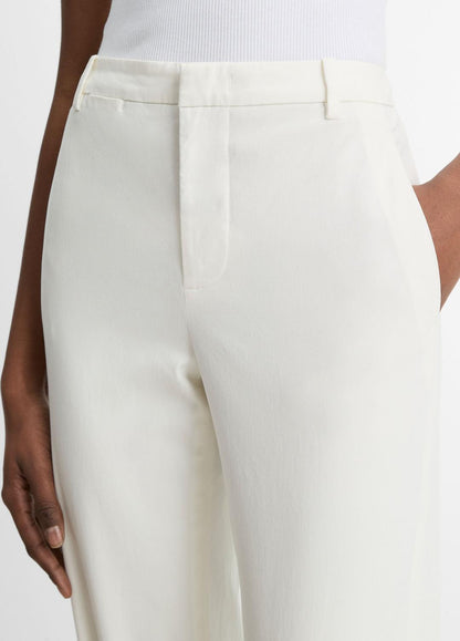 VINCE Avery Mid-Rise Italian Stretch-Cotton Chino Pant in Trousers