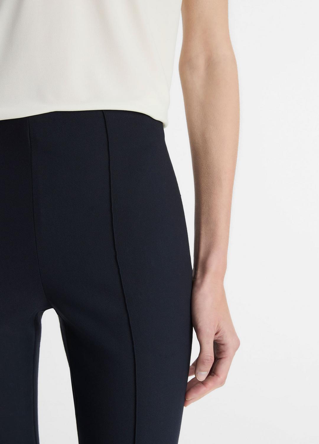 VINCE Niki Mid-Rise Pintuck Crop Flare Pant in Pants