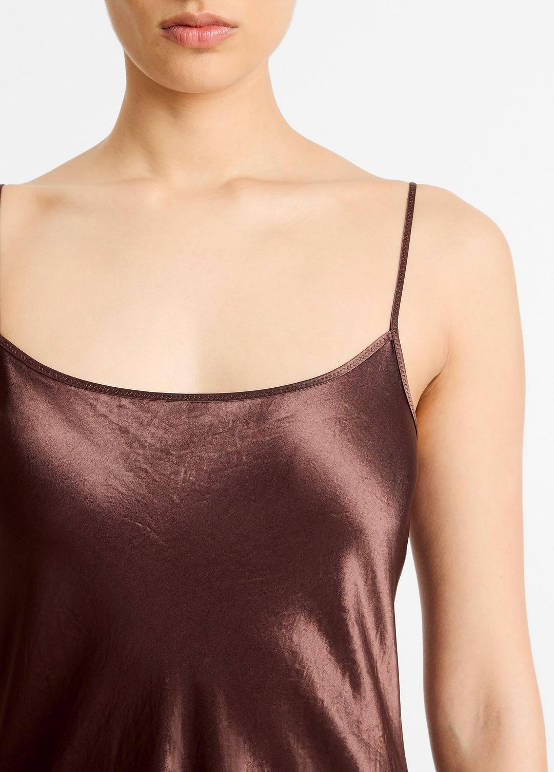 VINCE Satin Bias Maxi Slip Dress in Dresses