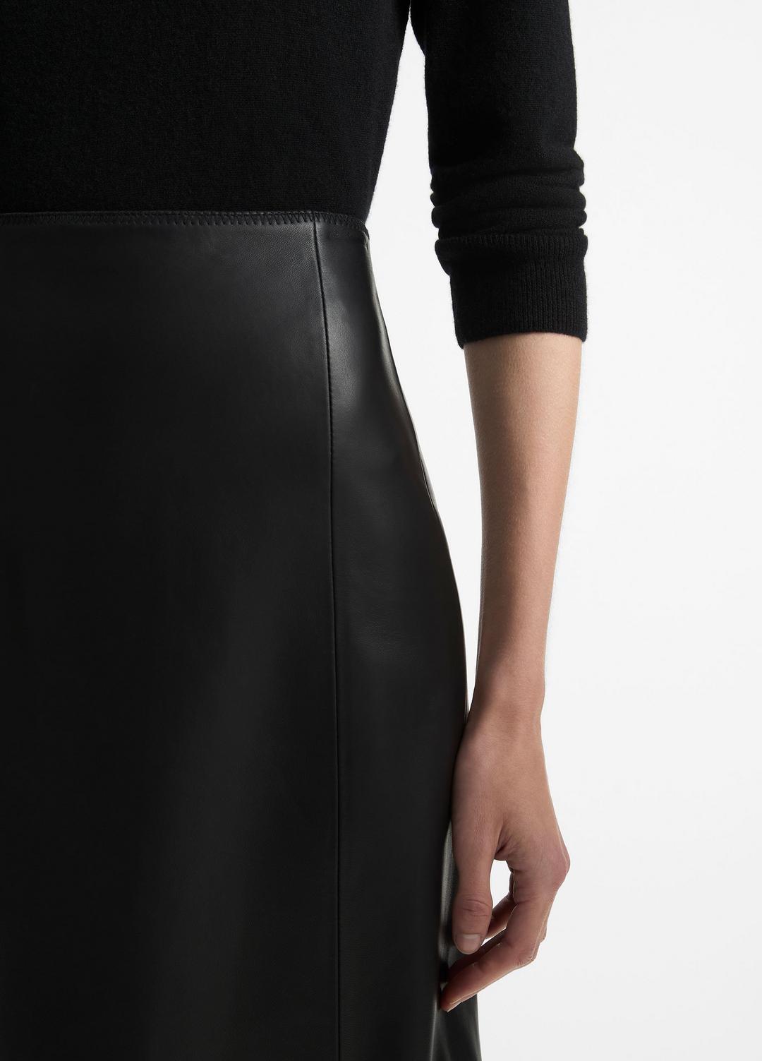 VINCE Leather Straight Skirt in Skirts