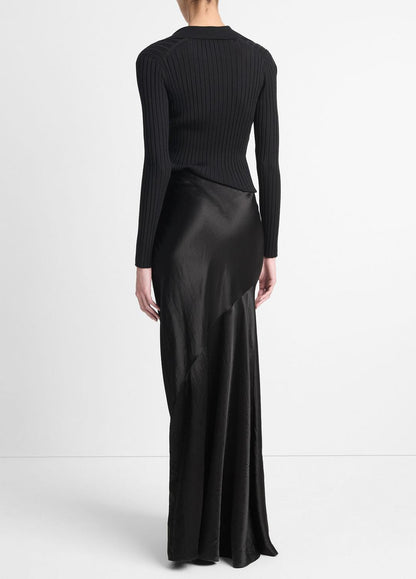 VINCE Satin Maxi Skirt in Skirts