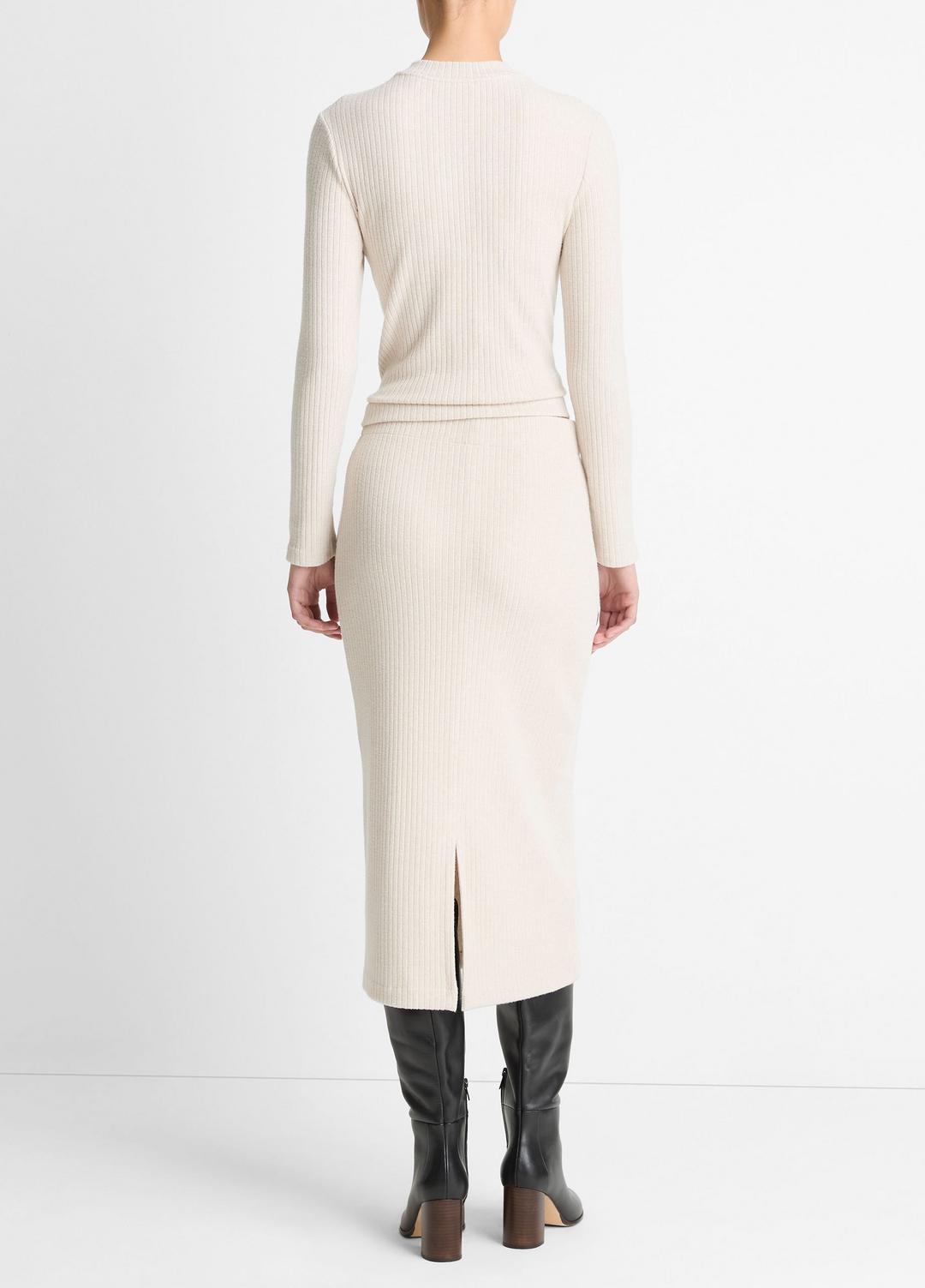 VINCE Cozy Rib Midi Skirt in Skirts