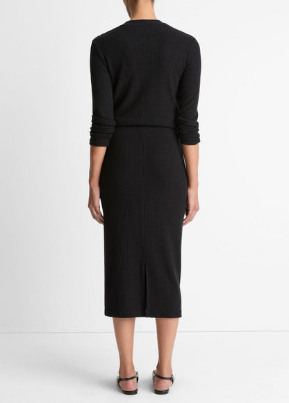 VINCE Cozy Rib Midi Skirt in Skirts
