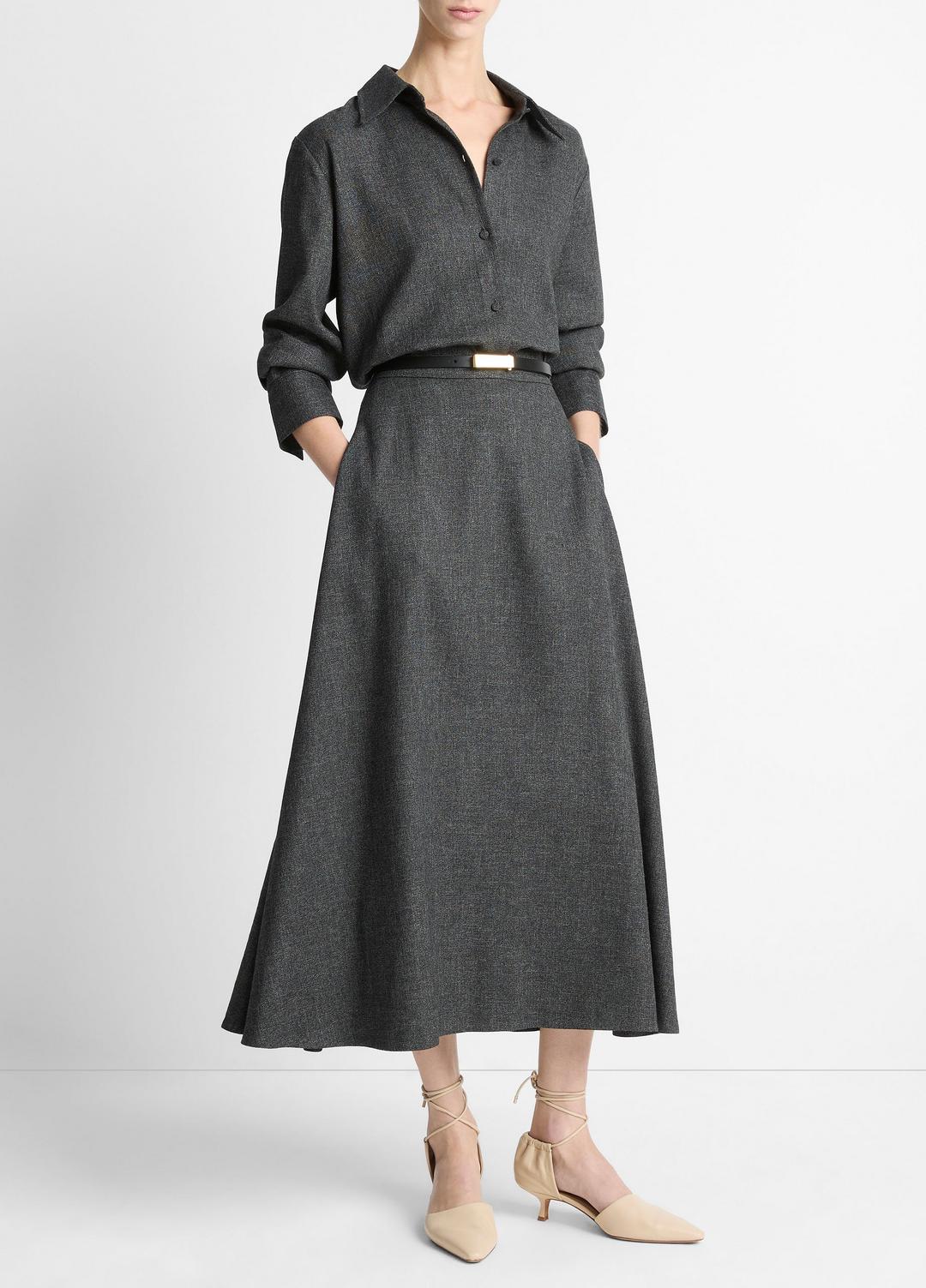 VINCE Italian Jaspe Full Skirt in Skirts