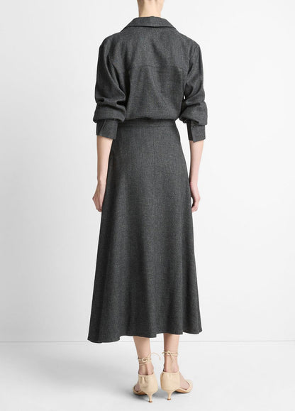 VINCE Italian Jaspe Full Skirt in Skirts