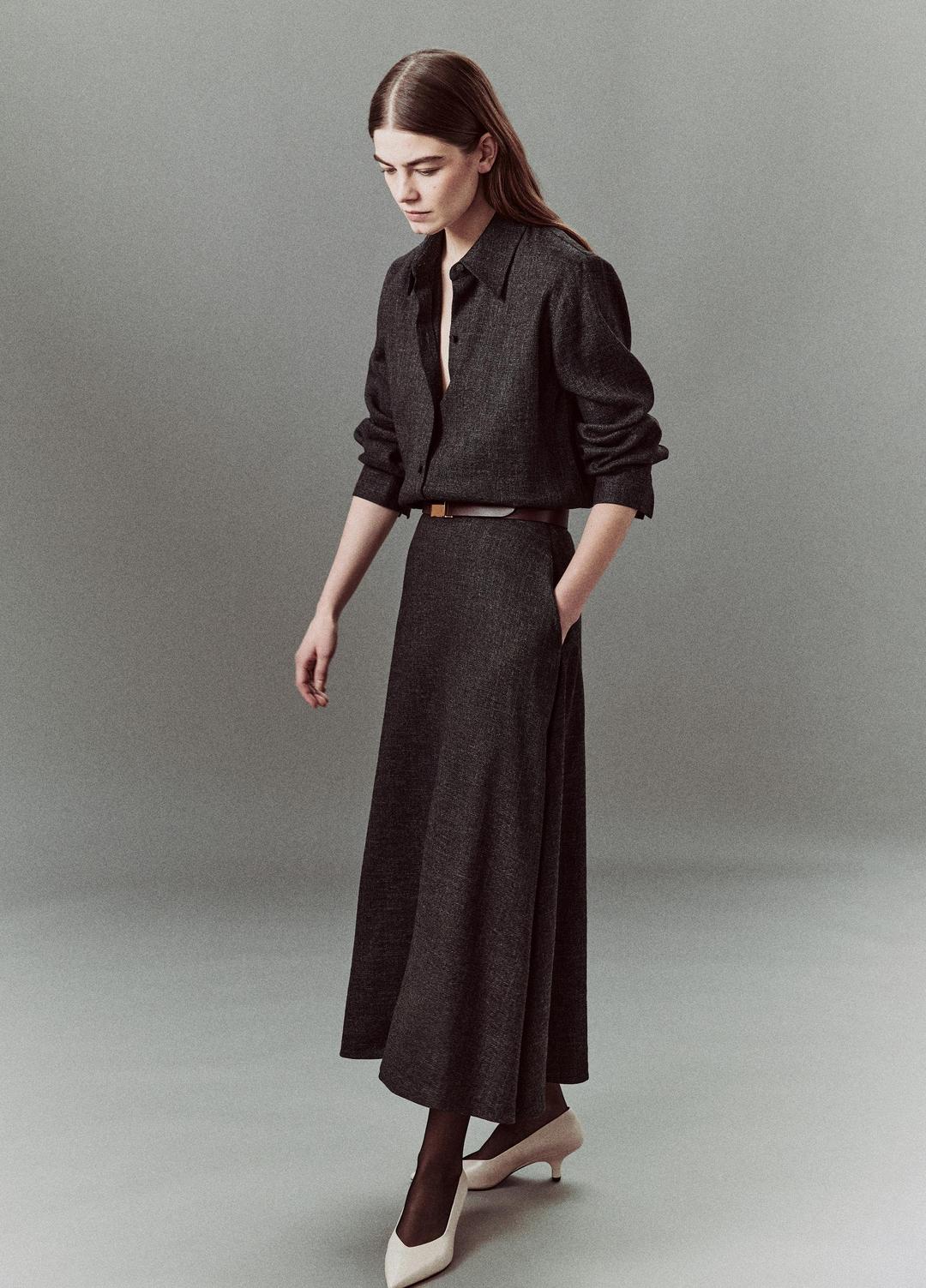 VINCE Italian Jaspe Full Skirt in Skirts