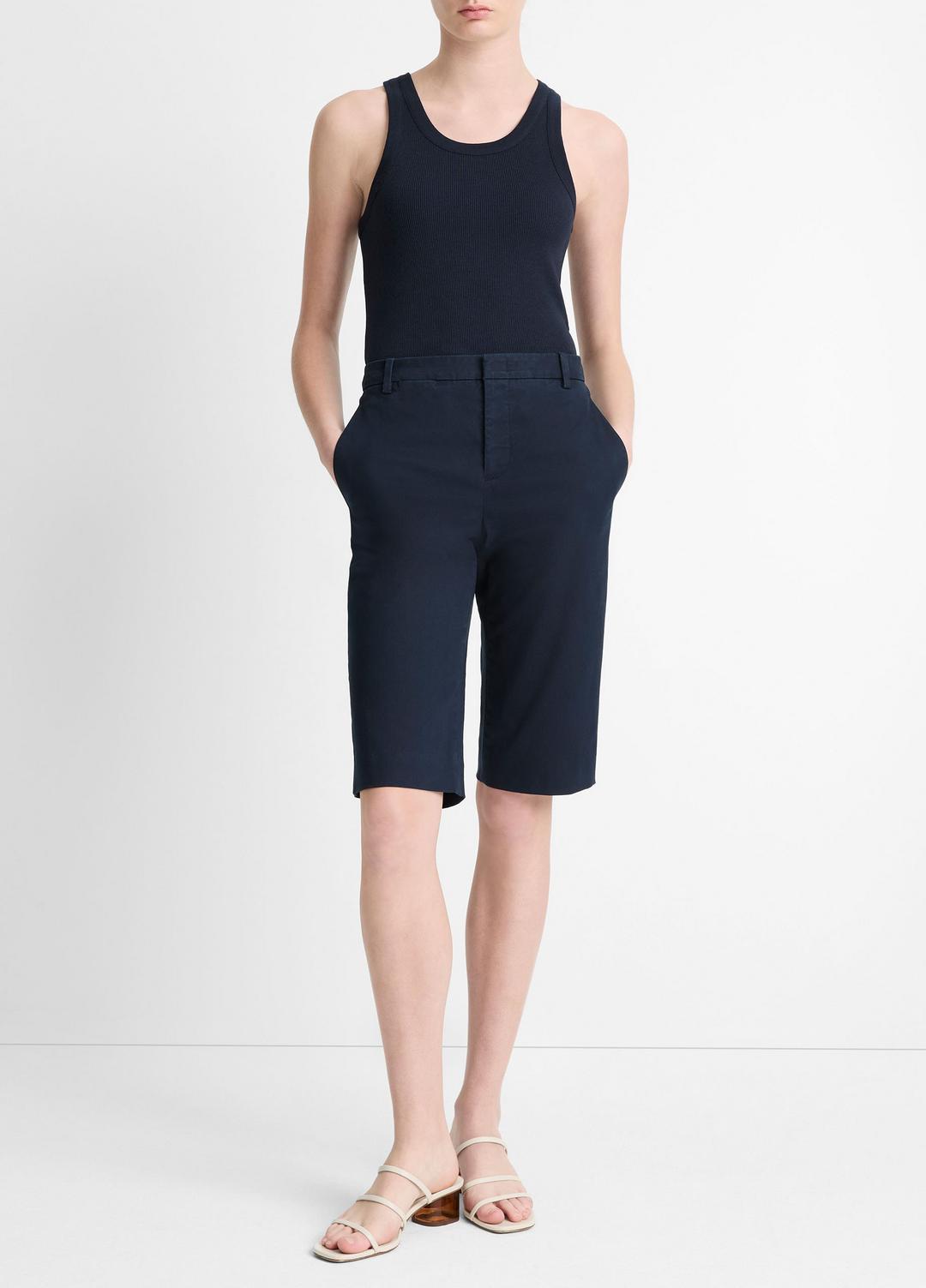 VINCE Italian Stretch-Cotton Chino Short in Shorts